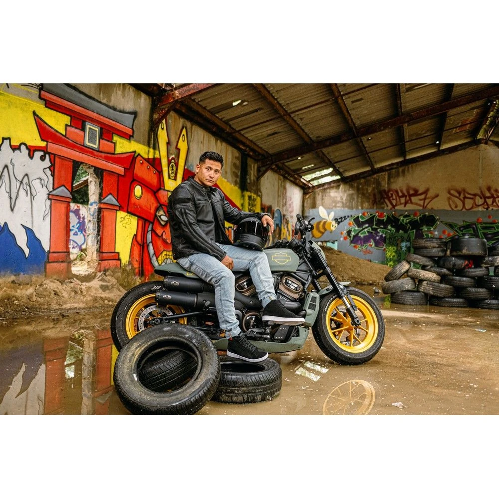 Richa Retro Racing Jacket Black Edition 3 Richa Retro Racing Jacket Black Edition - Afbeelding 3